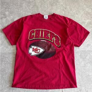 90s Vintage Kansas City Chiefs Football Red T Shirt Size XL